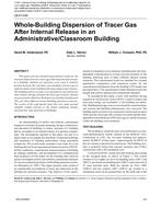 LB-07-048 — Whole-Building Dispersion of Tracer Gas After Internal Release in an Administrative/Classroom Building