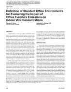 LB-07-049 — Definition of Standard Office Environments for Evaluating the Impact of Office Furniture Emissions on Indoor VOC Concentrations