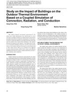 LB-07-050 — Study on the Impact of Buildings on the Outdoor Thermal Environment Based on a Coupled Simulation of Convection, Radiation, and Conduction