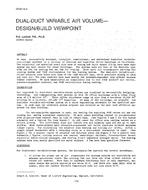 NT-87-16-4 — Dual-Duct Variable Air Volume Systems Ã¢Â€Â” Design/Build Viewpoint