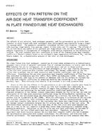 NT-87-21-1 — Effects of Fin Pattern on the Air-Side Heat Transfer Coefficient in Plate Finned-Tube Heat Exchangers