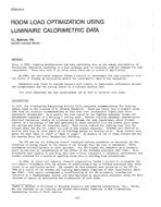 NT-87-24-2 — Room Load Optimization Using Luminaire Calorimetric Data