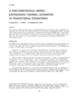 3079 — A Two-Dimensional Model Expressing Thermal Sensation in Transitional Conditions