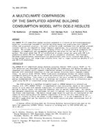 3090 (RP-386) — A Multiclimate Comparison of the Simplified ASHRAE Building Consumption Model with DOE-2 Results