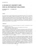 3094 (RP-444) — A Review of Viscosity Data for Oil-Refrigerant Solutions