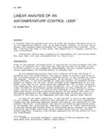 3099 — Linear Analysis of an Air-Temperature Control Loop