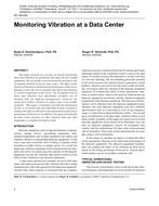 NY-08-002 — Monitoring Vibration at a Data Center