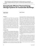 NY-08-015 — Exergetically Efficient Thermal Energy Storage Systems for Sustainable Buildings