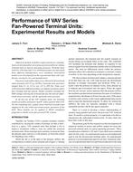 NY-08-014 (RP-1292) — Performance of VAV Series Fan-Powered Terminal Units: Experimental Results and Models