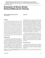 NY-08-020 (RP-1300) — Evaluation of Atrium Smoke Exhaust Make-Up Air Velocity