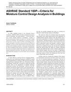 NY-08-022 — ASHRAE Standard 160P — Criteria for Moisture Control Design Analysis in Buildings