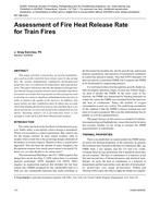 NY-08-023 — Assessment of Fire Heat Release Rate for Train Fires