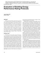 NY-08-026 (RP-1286) — Evaluation of Building Energy Performance Rating Protocols