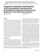 NY-08-031 — Integration of Network Flow Modeling and Computational Fluid Dynamics to Simulate Contaminant Transport and Behavior in the Indoor Environment