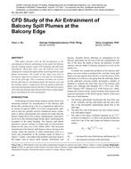 NY-08-040 (RP-1247) — CFD Study of the Air Entrainment of Balcony Spill Plumes at the Balcony Edge