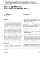 NY-08-041 (RP-1247) — Balcony Spill Plumes: Full-Scale Experiments, Part 2