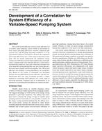 NY-08-044 — Development of a Correlation for System Efficiency of a Variable-Speed Pumping System