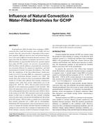 NY-08-049 — Influence of Natural Convection in Water-Filled Boreholes for GCHP