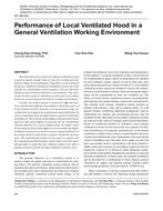 NY-08-052 — Performance of Local Ventilated Hood in a General Ventilation Working Environment