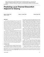 NY-08-053 — Predicting Local Thermal Discomfort Adjacent to Glazing