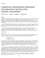 NY-87-01-3 — Commercial Regeneration Experience for Catalysts in Air Pollution Control Applications