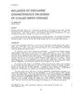 NY-87-02-2 — Influence of Discharge Characteristics on Design of Chilled Water Storage