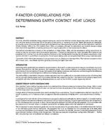 NY-87-03-2 — F-Factor Correlations for Determining Earth Contract Heat Loads