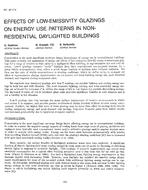 NY-87-17-4 — Effects of Low-Emissivity Glazings on Energy Use Patterns in Nonresidential Daylighted Buildings