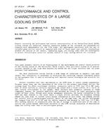 NY-87-22-4 (RP-409) — Performance and Control Characteristics of a Large Cooling System