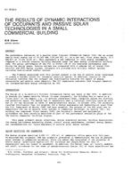 NY-87-22-5 — The Results of Dynamic Interactions of Occupants and Passive Solar Technologies in a Small Commercial Building