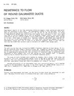 3013 (RP-383) — Resistance to Flow of Round Galvanized Ducts