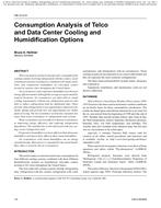 OR-10-014 — Consumption Analysis of Telco and Data Center Cooling and Humidification