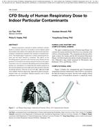 OR-10-032 — CFD Study of Human Respiratory Dose to Indoor Particular Contaminants