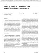 OR-10-037 — Effect of Dents in Condenser Fins on Air-Conditioner Performance