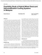 OR-10-042 — Feasibility Study of Hybrid Wheel Desiccant Dehumidification Cooling Systems in Malaysia