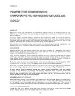 OT-88-04-3 — Power Cost Comparisons: Evaporative vs. Refrigerative Cooling