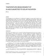 OT-88-07-5 — Temperature Measurement of Glass Subjected to Solar Radiation