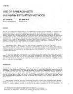 OT-88-08-5 — Use of Spreadsheets in Energy Estimating Methods