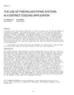 OT-88-11-2 — The Use of Fiberglass Piping Systems in a District Cooling Application