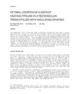 OT-88-11-3 — Optimal Location of a District Heating Pipeline in a Rectangular Trench Filled with Insulating Spheres