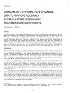 OT-88-12-3 — Using In-Situ Thermal Performance Data to Improve Accuracy in Calculating Design Heat Transmission Coefficients