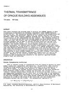 OT-88-15-1 (RP-453) — Thermal Transmittance of Opaque Building Assemblies