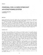 OT-88-19-1 — Proposal for a Hybrid Desiccant Air-Conditioning System