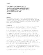 OT-88-21-3 — Operating Experiences of a Refrigerant Recovery Services Company