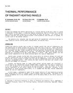 3148 — Thermal Performance of Radiant Heating Panels