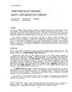 3154 — T-Method Duct Design, Part I: Optimization Theory