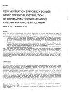 3165 — New Ventilation based on Spatial Distribution of Contaminant Concentration Aided by Numerical Simulation Efficiency Scales