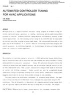 PO-86-05-1 — Automated Controller Tuning for HVAC Applications