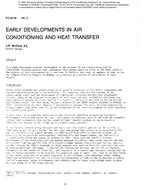 PO-86-08-2 — Early Developments in Air Conditioning and Heat Transfer