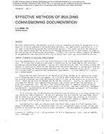 PO-86-10-4 — Effective Methods of Building Commissioning Documentation